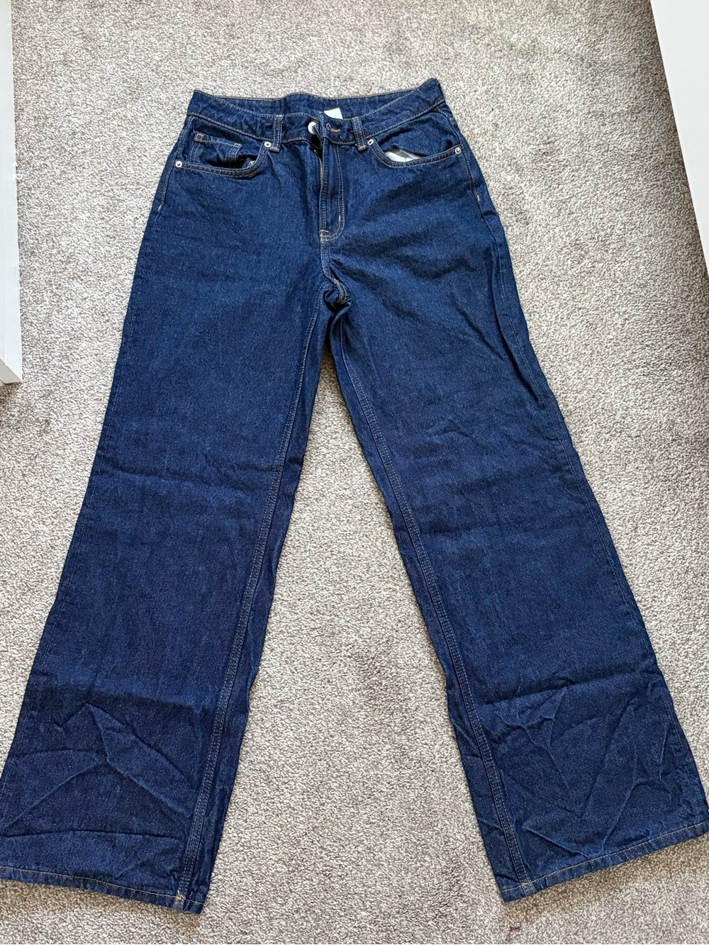 H&M Dark Denim Straight Leg Jeans